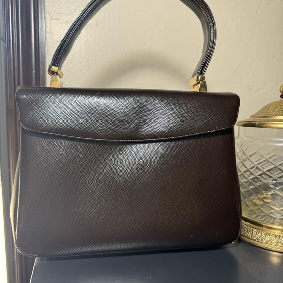 Vintage 60s handbag Koret with technicolor pocket lining - Picture 2 of 16